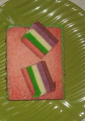 Foto resep Rainbow Cake Kukus