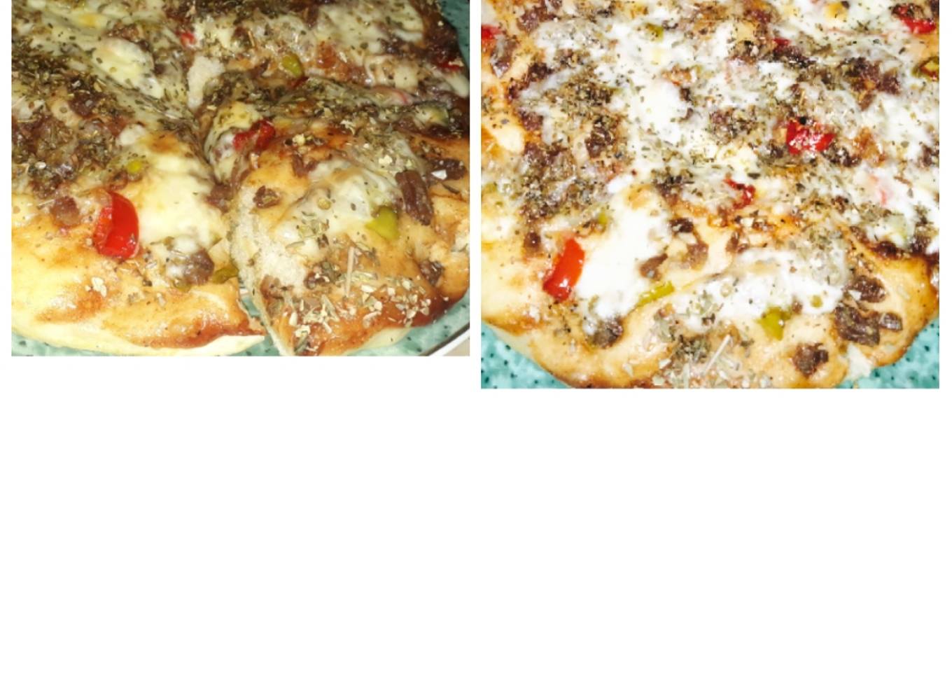 Pizza homemade yummy dengan bahan seadanya yang ada di dapur