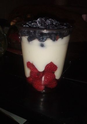 A picture of My fruity yogurt.