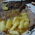Guiso de Chuleta de cabeza de cerdo a la hierbabuena