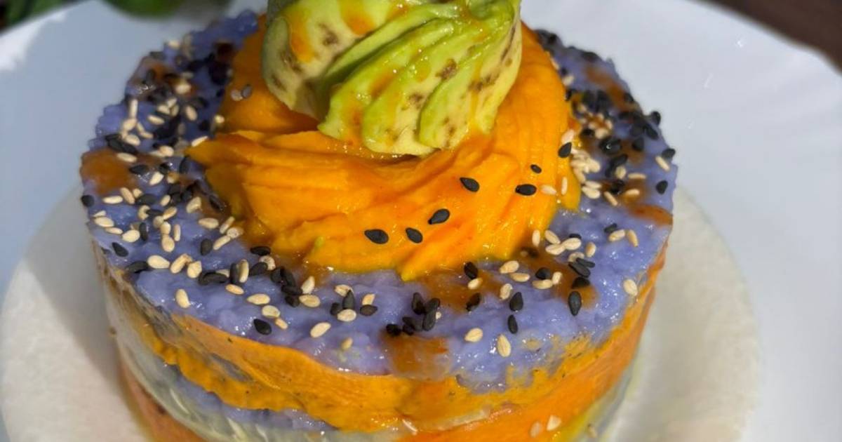 Avocado Mango Sushi Cake Recipe by Shital Siddhesh Raut - Cookpad