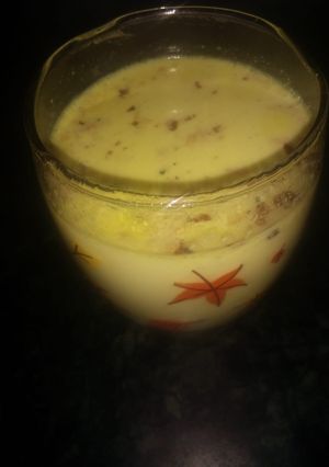 A picture of Besan milk.