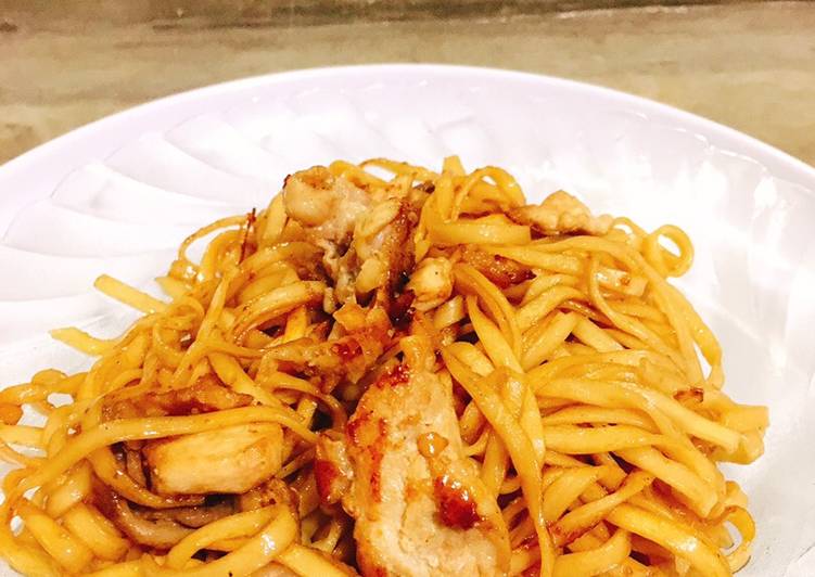 Resep Fast Cooked Chicken Noodle, Enak Banget