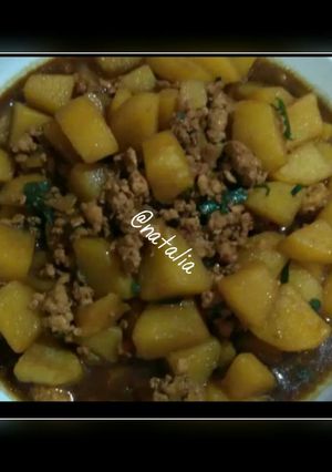 Foto resep Kentang kecap ayam cincang