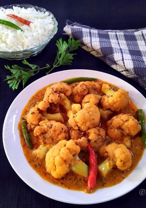 ফুলকপির রাঁধুনি কাজু ভাপা(phulkopir randhuni kaju bhapa recipe in Bengali) রেসিপির প্রধান ছবি