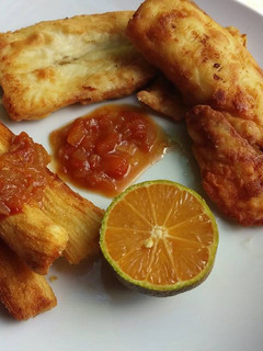Una foto de Filetes de tilapia con salsa agridulce