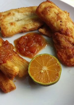Una foto de Filetes de tilapia con salsa agridulce