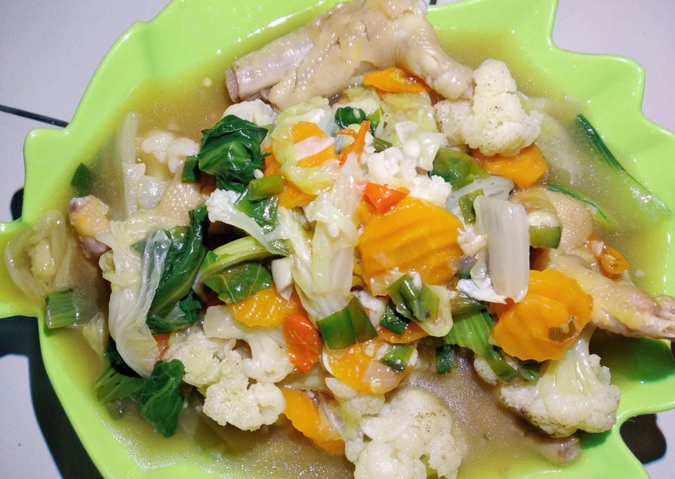 Capcay Kuah Ceker