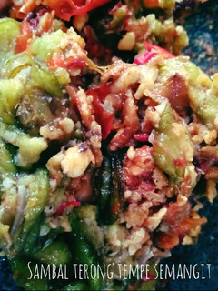 Foto resep Sambal terong tempe semangit