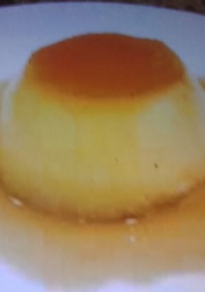 Una foto de Flan de coco