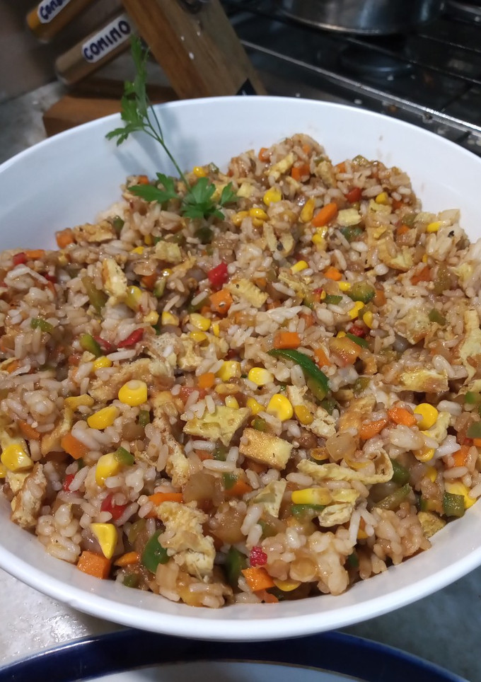 Una foto de Arroz chino primavera