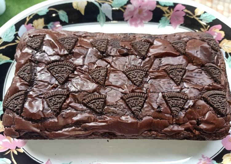 Cara Buat Shiny Crust Brownies Anti Gagal