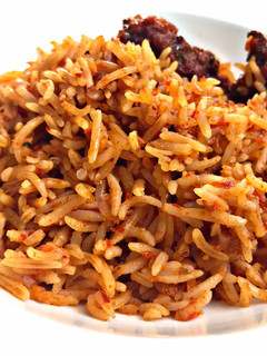 A picture of Oven Baked Jollof Rice.