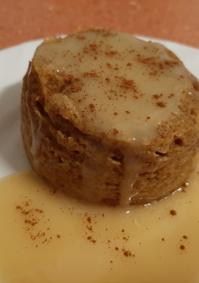 Una foto de Pastel de plátano en microondas