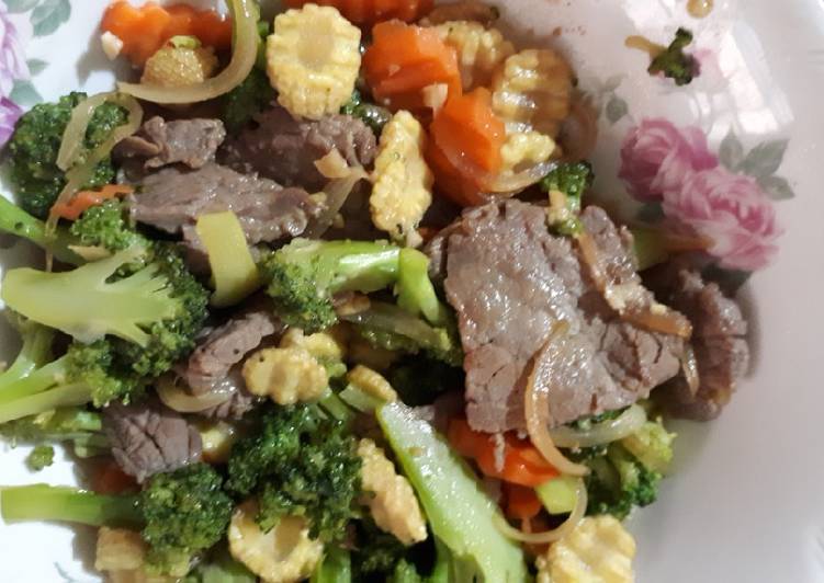 Resep: Tumis Brokoli cah sapi Ekonomis