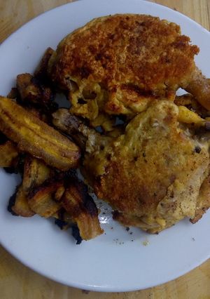 Una foto de Pollo a panado al jengibre