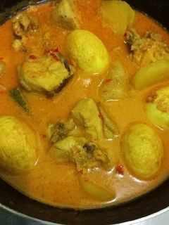 Foto resep Kare Ayam Telur Kentang