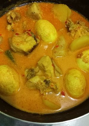 Foto resep Kare Ayam Telur Kentang