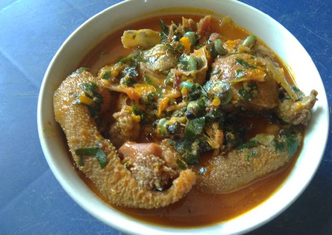 Recipe of Super Quick Homemade Spicy Achi Soup with Goat Meats