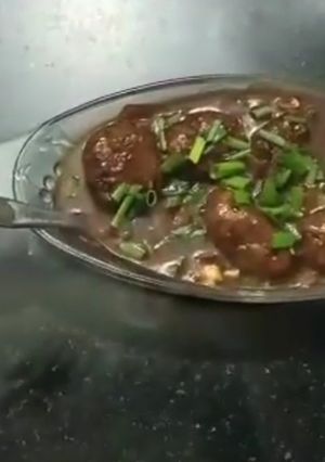 A picture of Veg Manchurian.