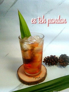 Foto resep Es teh pandan