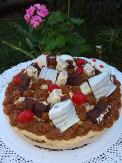Una foto de Cheesecake de dulce de leche