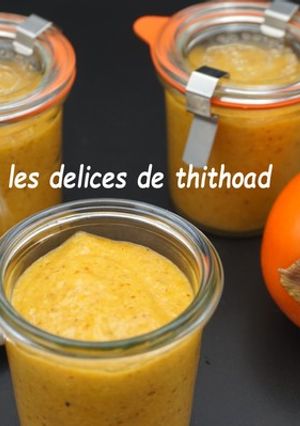 Une photo de Flan de kakis à la noisette
