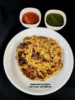 A picture of Quinoa Flour Mix Veg Chilla.