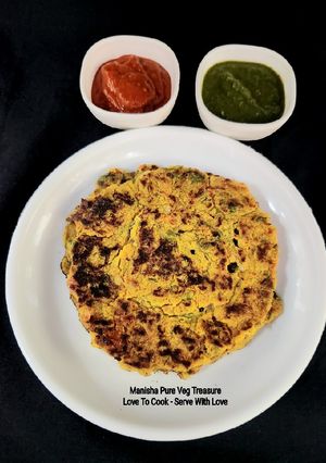 A picture of Quinoa Flour Mix Veg Chilla.