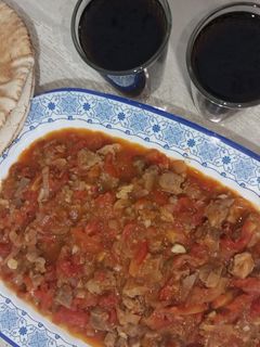 صورة لوصفة بندوره باللحم