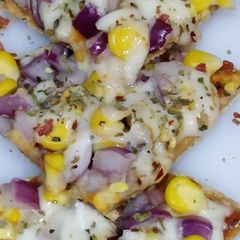 Roti Corn Pizza A picture of Roti Corn Pizza.