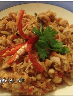 Foto resep Ayam suwir bumbu rujak