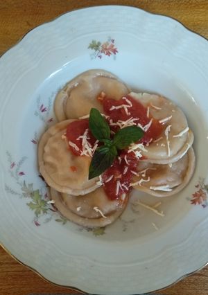Una foto de Sorrentinos caseros de pollo