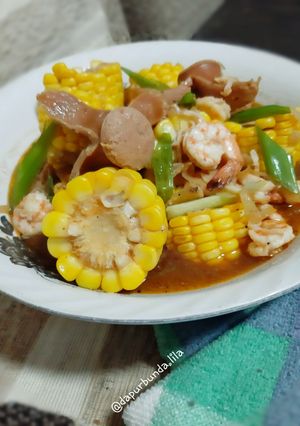 Foto resep Rebusan Jagung Saus Tiram
