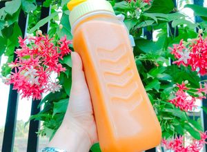 Hình của món Nước ép thơm, cam, cà rốt và bí đao #bepvang.