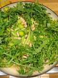 Leek Orzotto with Asparagus and rocket