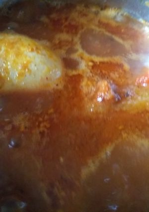 A picture of Egg curry.
