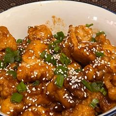 A picture of Sesame fried cauliflower.