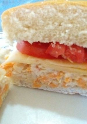 Una foto de Sándwich vegetariano