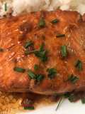 Salmón en salsa de soya