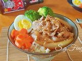 香辣豬五花丼飯