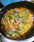 Low Carb Shrimp Fajita Skillet
