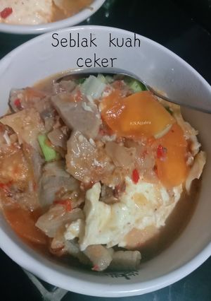 Foto resep Seblak ceker kuah