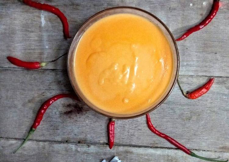 Cheesy sauce/Saus Keju homemade ala recheese