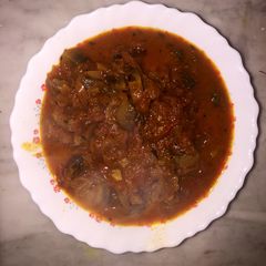 A picture of Mushroom semi gravy 🍄.