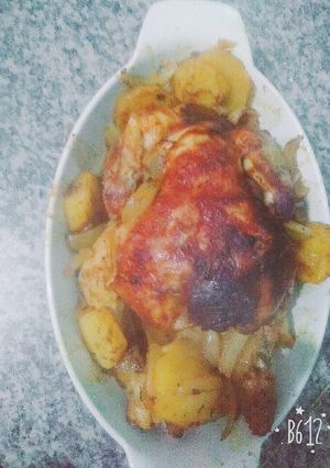 صورة لوصفة دجاج محمر بكيس الشواء