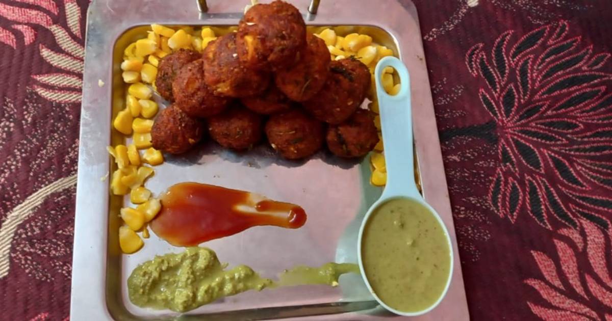 Paneer Corn Balls Tikki Recipe by shill shah Cookpad