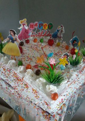 Foto resep rainbow cake kukus ala fuji