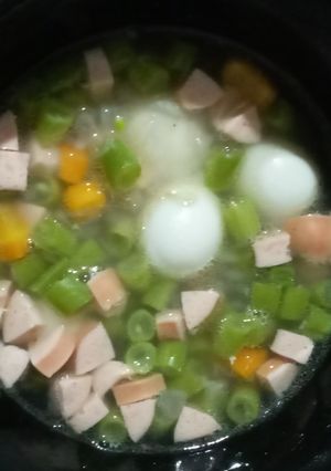 Foto resep 14. Sup Telur Puyuh Shirataki