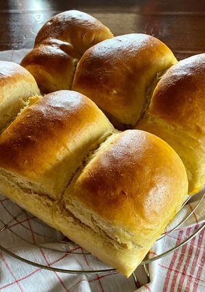 Zdjęcie przepisu Mleczny chleb Hokkaido.